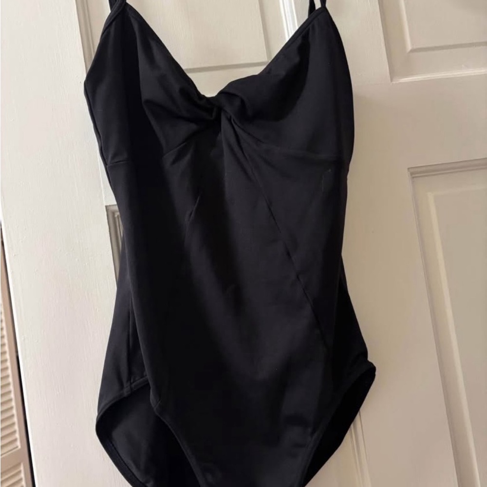 Mirella black women’s dance leotard